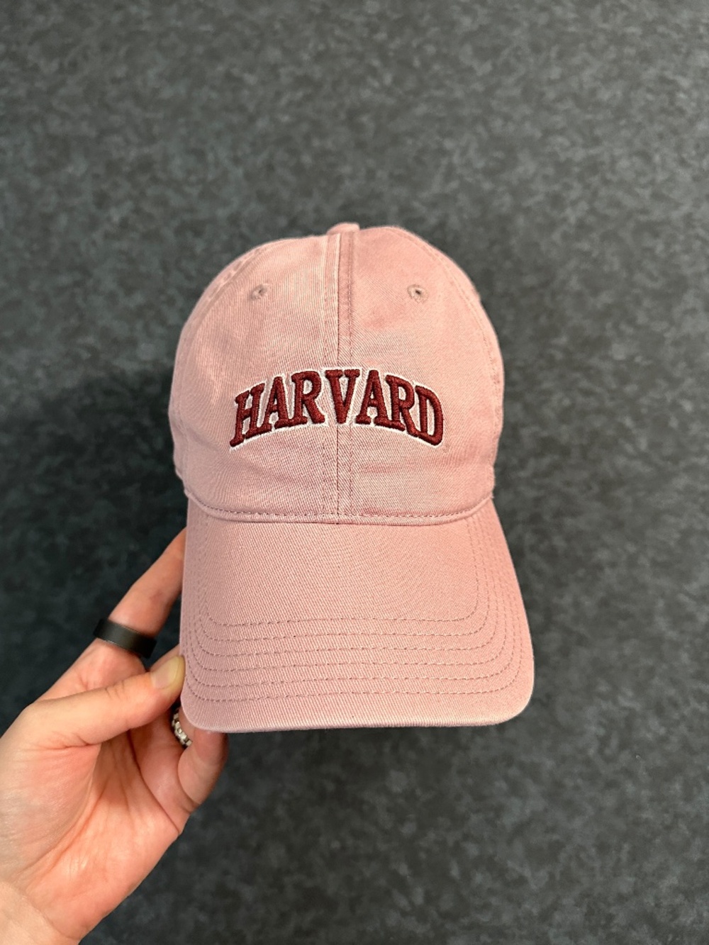 Legacy Harvard University Pink Embroidered Baseball Cap Hat